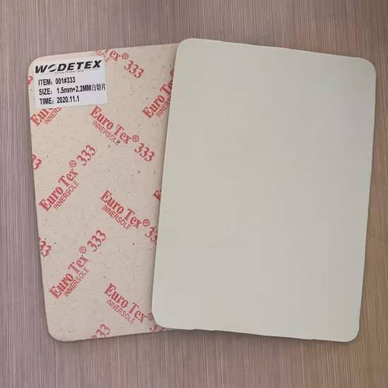 Planche de semelle intérieure en papier, vente en gros, bon marché, 1,75 mm + 3,0 mm, EVA pour chaussures